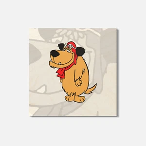 Muttley Shy Cartoon 4'' X 4'' Square Wooden Coaster - Picture 1 of 3