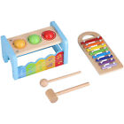 Pound And Tap Bench Music Set Early Education Toy Wooden Hammer