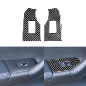 For Acura TSX 04-08 Real Carbon Fiber Interior Rear Window Lift Panel Trim - Imagen 1 de 10