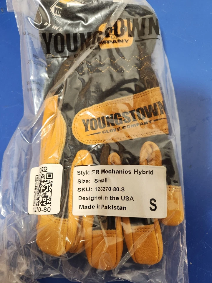 Youngstown Glove Co. FR Hrc2 Mechanics Hybrid Gloves Size Small Fire Resistant S