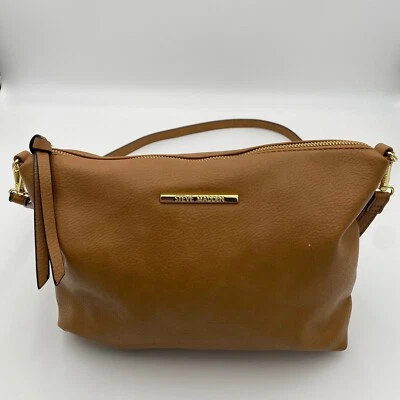 Steve Madden Bolso de Mano de Cuero Sintético Tostado Bandolera Bolso de Hombro Cartera Marrón Camel Foto 1 de 4