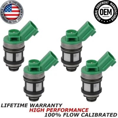 4x nuevos inyectores de combustible Denso OEM para camioneta Nissan Altima Xterra 2000-01 2,4 L l4 Foto 1 de 4