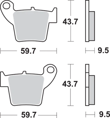 SBS - 777SI - Pastillas de freno sinterizadas todoterreno - CR para Honda CRF250R CRF250X CRF150 Foto 1 de 2