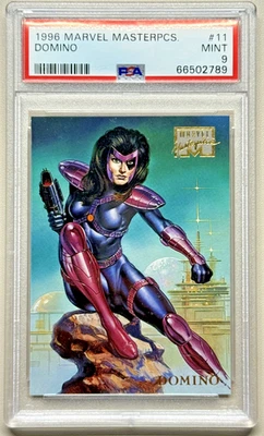 1996 Marvel Masterpieces #11 Domino PSA 9 MINT - Image 1 of 2