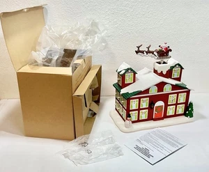 Avon 2011 Countdown to Christmas Advent House Santa Sleigh Lighted Musical - Picture 1 of 11