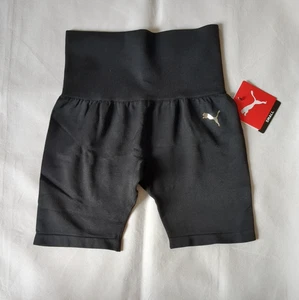 PUMA Women's Small Seamless Bike Shorts Black NWT - Picture 1 of 10