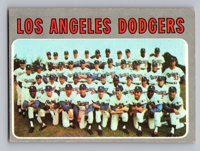 Tarjeta Steam 1970 Topps #411 Los Angeles Dodger con Don Drysdale y Walter Alston Foto 1 de 3