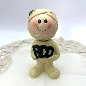 Momia Bobblehead Halloween Primavera Cabeza Asinente Boo Off White 4 pulgadas Pequeño Usado - Imagen 1 de 5