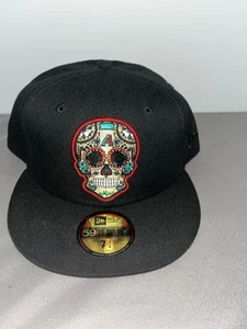 Gorra New Era Arizona Diamondbacks Sugar Skull negra ajustada 59FIFTY talla: 7 3/4 - Imagen 1 de 8