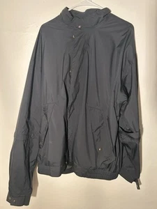 FootJoy Dryjoys Jacket Windbreaker Black XL Full Zip Removable Sleeves Golf - Picture 1 of 6