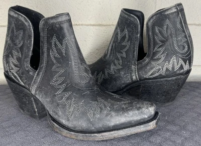 Ariat Dixon Bootie Women's Size  8.5 B Naturally Distressed Black - Image 1 of 4