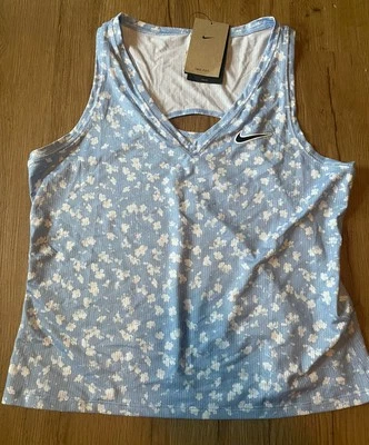 NIKE DRI FIT MUJER SLIM FIT SIN MANGAS TENIS TOP TALLA MEDIANA NUEVO CON ETIQUETAS $50 Foto 1 de 2