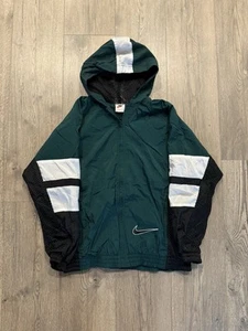 Vintage Nike Hooded Windbreaker Jacket Youth Size L 14-16 90s - Picture 1 of 9