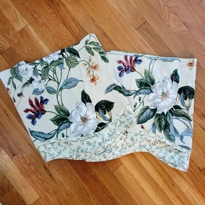 Waverly Williamsburg Jardín Magnolia Forrado Cortina Cenefa Par Pergamino 77x17 - Imagen 1 de 9