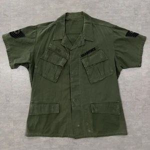 Camisa de Colección Años 60 Fuerza Aérea de los Estados Unidos Era Vietnam OG-107 Bolsillo Largo Inclinado Ripstop Día - Imagen 1 de 20