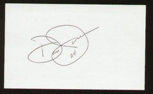 Dax Jones signed autographed 3x5 index card F2186