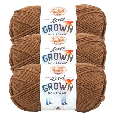 (3 Pack) Lion Brand Yarn 668-123AW Local Grown Yarn, Barn - Image 1 of 4