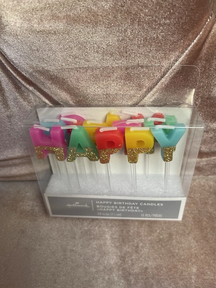 Feliz Cumpleaños NUEVO Pick Velas HALLMARK 13 piezas Foto 1 de 2