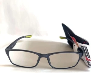 Foster Grant Ironman IM2009 Grey/Citrus Reading Glasses w/Case +1.25 NEW! - Picture 1 of 1