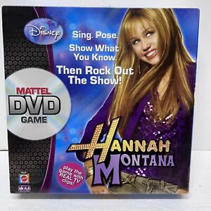 NEW IN BOX! Disney Channel Mattel Hannah Montana DVD Board Game Sealed Sing Pose