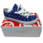 Chicago Cubs Womens Low Top Repeat Print Canvas Shoe Size 6 New Royal Blue