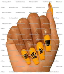 DIY manicure Adinkra symbol nail art decals FREE SHIPPING  - Picture 1 of 2
