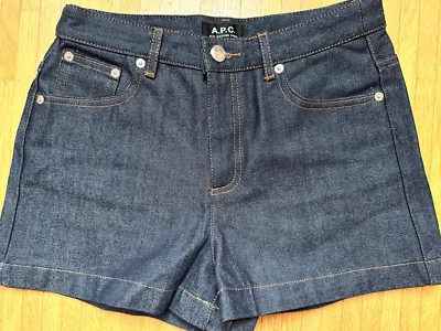 A.P.C. Shorts Hotpants Jeansshorts Rue Madame Paris Denim Size 34 W 27 Neu BNWT - Bild 1 von 4