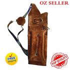 TRADITIONAL ARCHERY SUEDE LEATHER FIELD ARCHER'S CHOICE BACK ARROW QUIVER, NEW