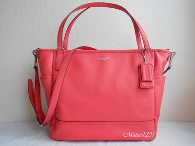 Coach NWT 26353 Saffiano Leather Baby Diaper Multifunction Bag Tote Love Red - Image 1 of 4