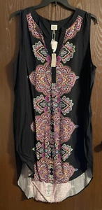 Cupio Curvy 100% Viscose Hi Lo V Neck Midi Dress Size 2X - NWT - Picture 1 of 2