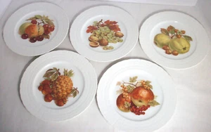 Hutschenreuther (HUT93): 5er Set Obstsalatteller: EXC: NR - Bild 1 von 3