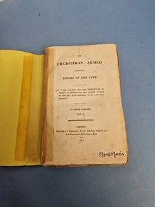 Rare 1814 The Churchman Armed Against the Terror of the Time Vols I and II - Picture 1 of 9
