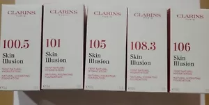 CLARINS Skin Illusion Natural Hydrating Foundation SPF 15 (Choose Shade) NIB - Picture 1 of 21