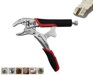 VAMPLIERS 7.5" Vise Grip Locking Pliers Heavy Duty Screw Extractor Jaws - Picture 1 of 11