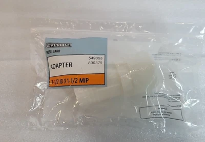 Everbilt HOSE BARB ADAPTER 1-1/2" IDx1-1/2" MIP Nylon Adapter Fitting 549355 - Image 1 of 4