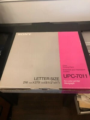 Sony Letter size new in pack UPC-7011 color Printing pack 100 prints - Image 1 of 4