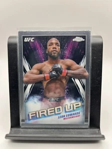 2024 Topps Chrom UFC Fired Up Leon Edwards - Bild 1 von 2