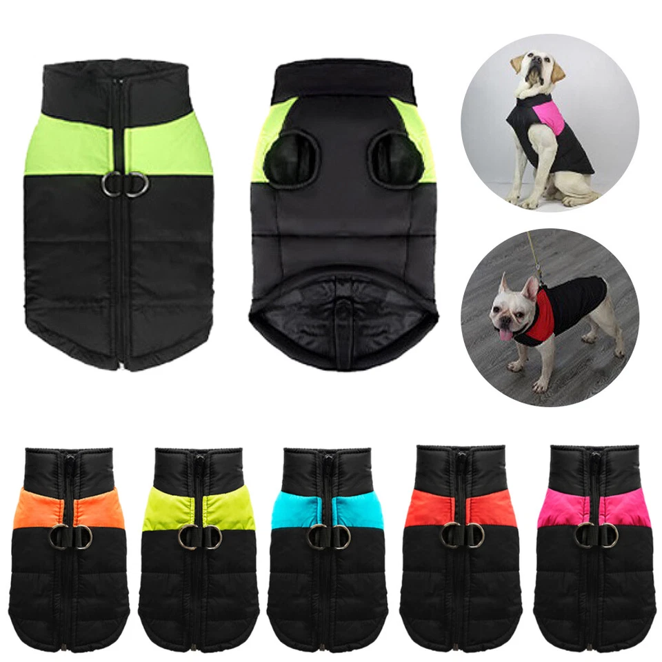 Pet Dog Vest Jacket Warm Waterproof Clothes Winter Padded Coat Small/Large NEW - Image 1 of 4