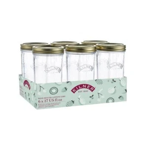 Kilner Wide Mouth Preserve 500ml - Set of 6 - Picture 1 of 4