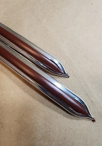 CLASSIC VINTAGE CHROME MAROON BODY SIDE MOLDING TRIM MOULDING DOOR FENDER 5/8" - Bild 1 von 20