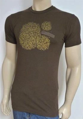 Ambiguous Aneurysm Graphic Tee Brown Crew T-Shirt New NWT Mens - Image 1 of 3