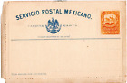 Stamps Mexico,  stationery envelope unused,  highly displaced yellow color error