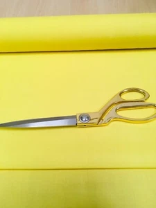 Tela de polialgodón amarilla 114 cm ancho libre p&p tela de popelina - Imagen 1 de 1