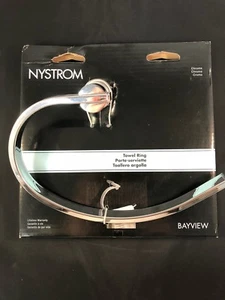 Nystrom NB1070643 Bayview Towel Ring in Chrome - Picture 1 of 2