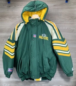 Chaqueta pesada acolchada con cremallera de colección Starter para hombre talla L Pro Line NFL Green Bay Packers - Imagen 1 de 11