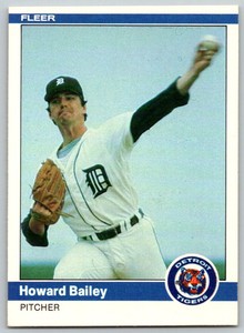 1984 Fleer Howard Bailey Detroit Tigers #75