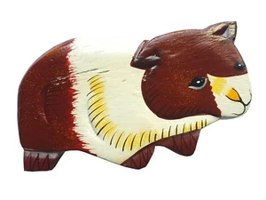 Haarspange Haarklammer "Hamster" Holz braun 10cm - Handarbeit aus Bali - Bild 1 von 1