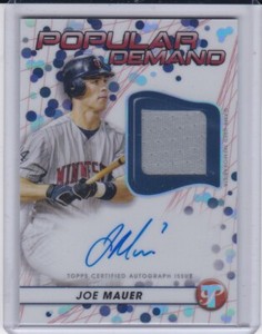 2023 Topps Pristine Auto Jersey Joe Mauer