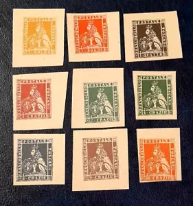 1851 ANTICHI STATI TOSCANA SERIE COMPLETA RISTAMPE UFFICIALI SU CARTA PREGIATA - Foto 1 di 2
