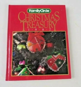Vtg 1987 Family Circle Christmas Treasury Hardcover Book Holiday Crafts Cooking - Imagen 1 de 4